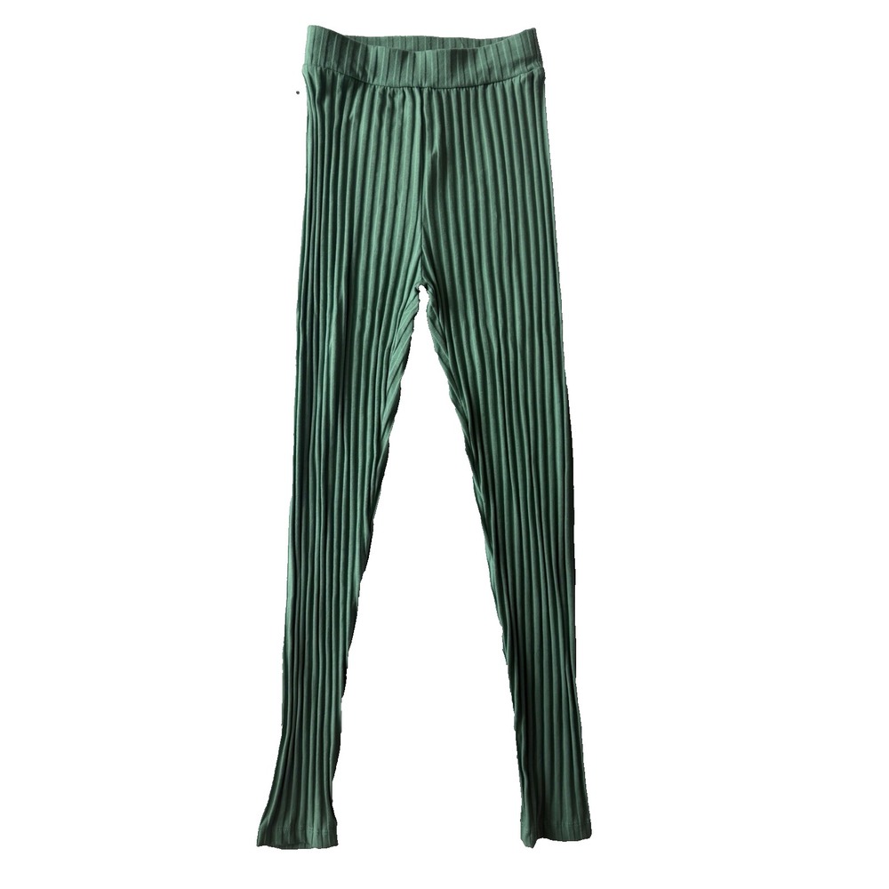 Sorelle UK 3 Piece Ribbed Set Green Crop Top Cardigan Pants Set S NWT - Picture 5 of 11